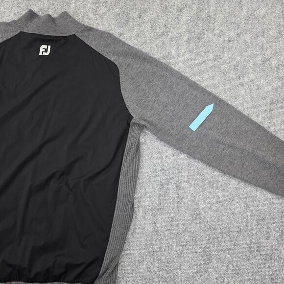 FootJoy Pullover Sweater Mens Large Gray Black Nemacolin Country Club Golf Zip - Picture 16 of 16